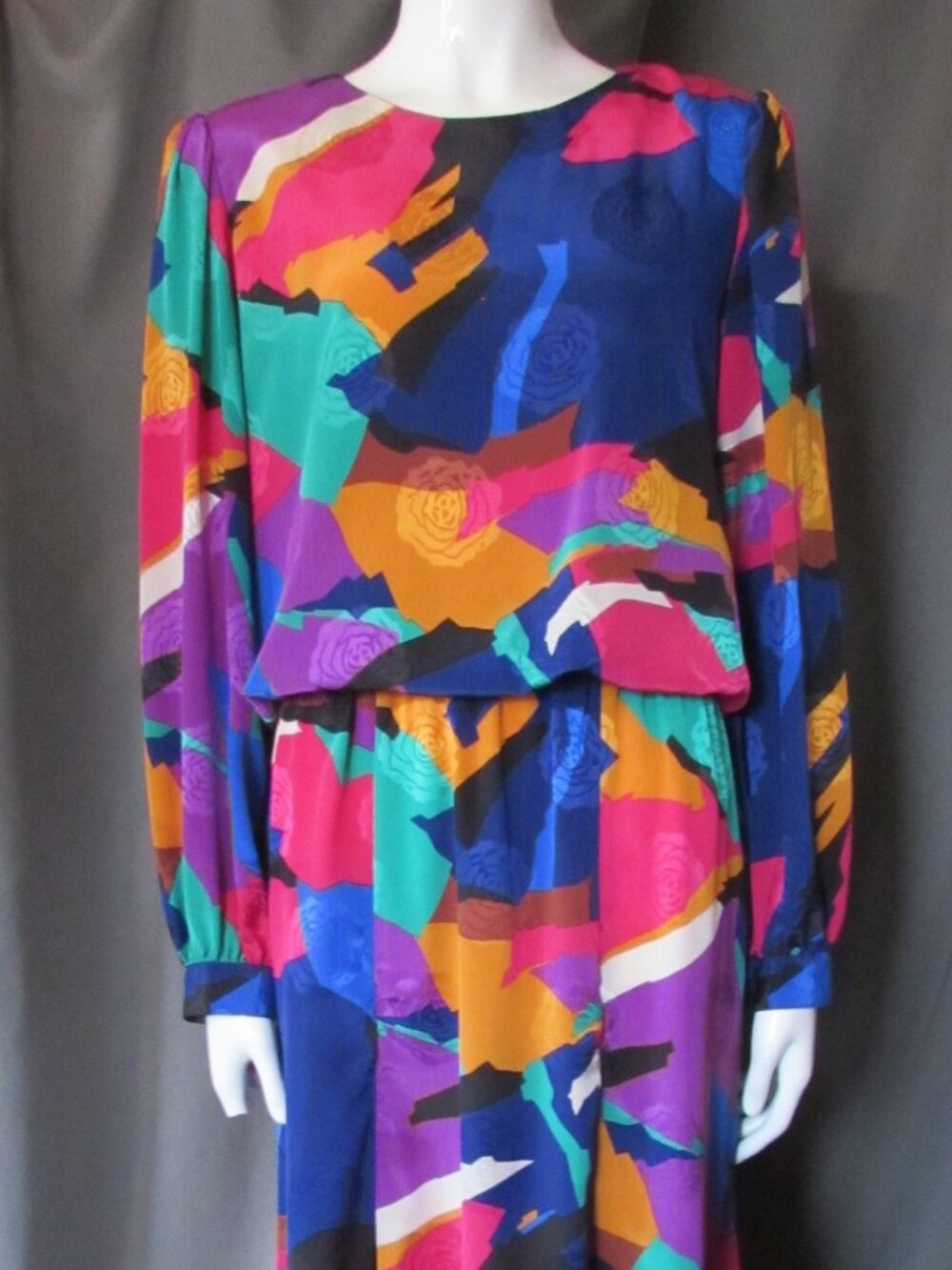 Vintage Andrea Gayle Dress Kaleidoscope Colors